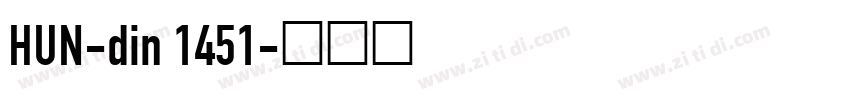 HUN-din 1451字体转换